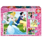 Disney Princesses -4 Puzzles Progressif(12-16-20-25)