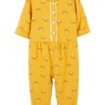 Combinaison en jersey à fleurs 6mois