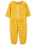 Combinaison en jersey à fleurs 6mois