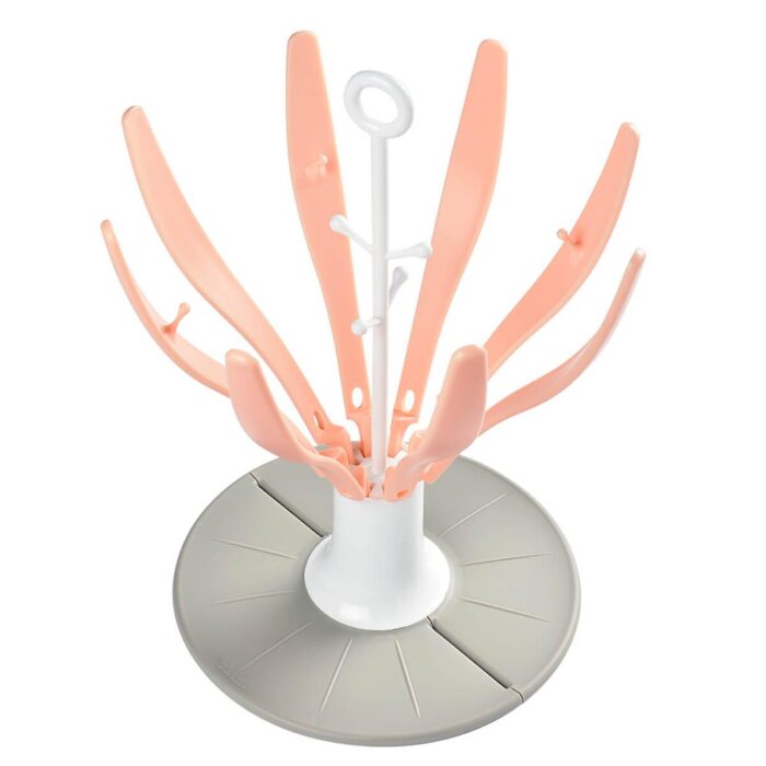 BEABA-Egoutte Biberon Pliable Flower Old Pink – Image 4