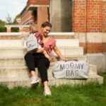 Mommy Bag Canvas Gris - CHILDHOME – Image 3