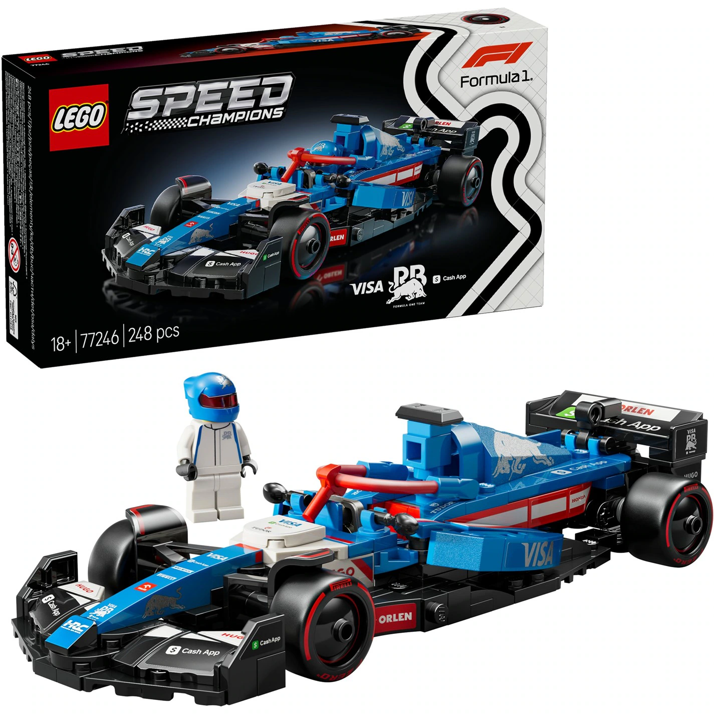 70383299_xxl 77246 - LEGO® Speed Champions - Voiture F1® Visa Cash App RB VCARB 01 – Image 1