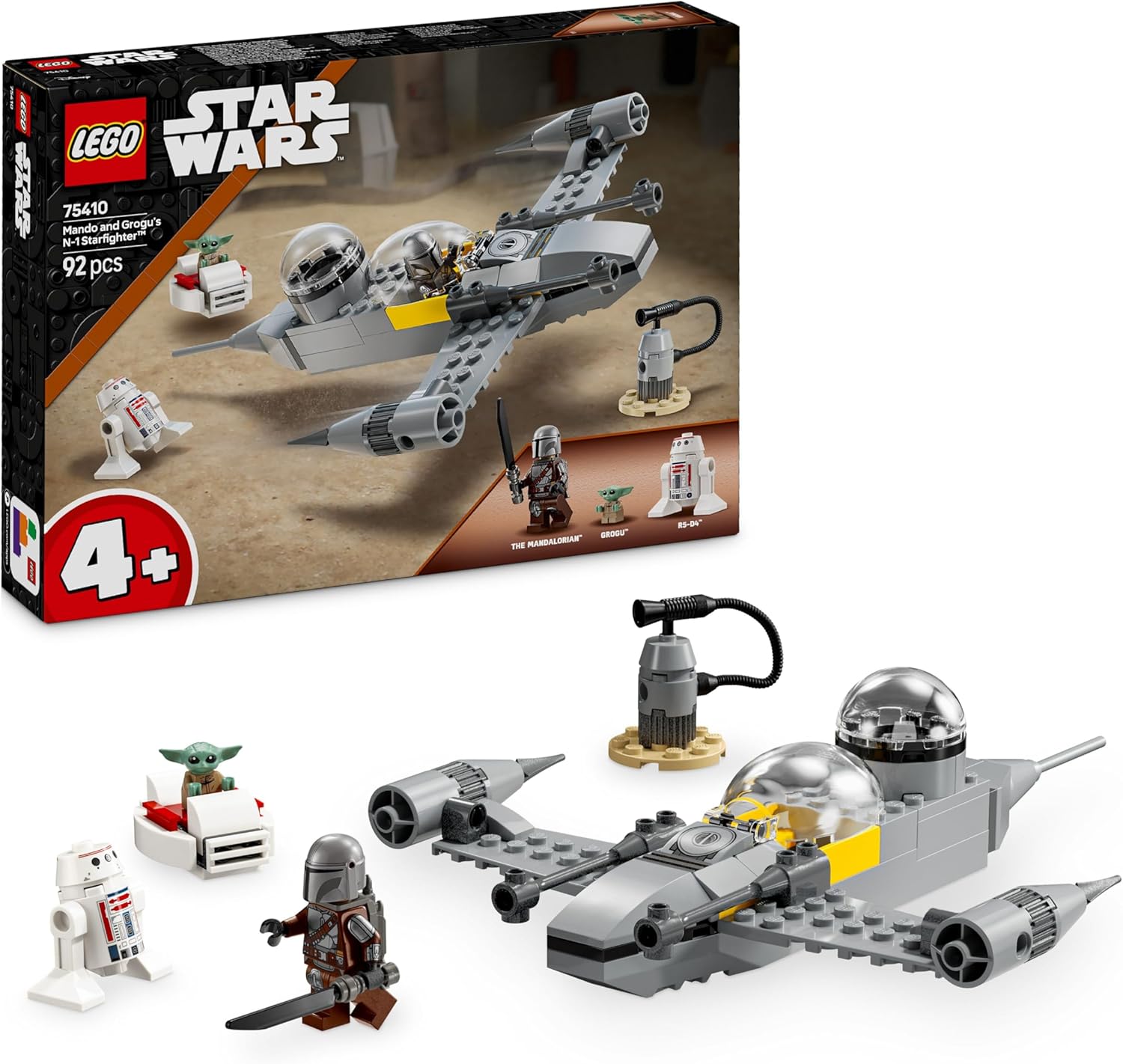 81qNTzOItRL._AC_SL1500_ 75410 - LEGO® Star Wars TM - Le chasseur N-1 de Mando et Grogu – Image 1