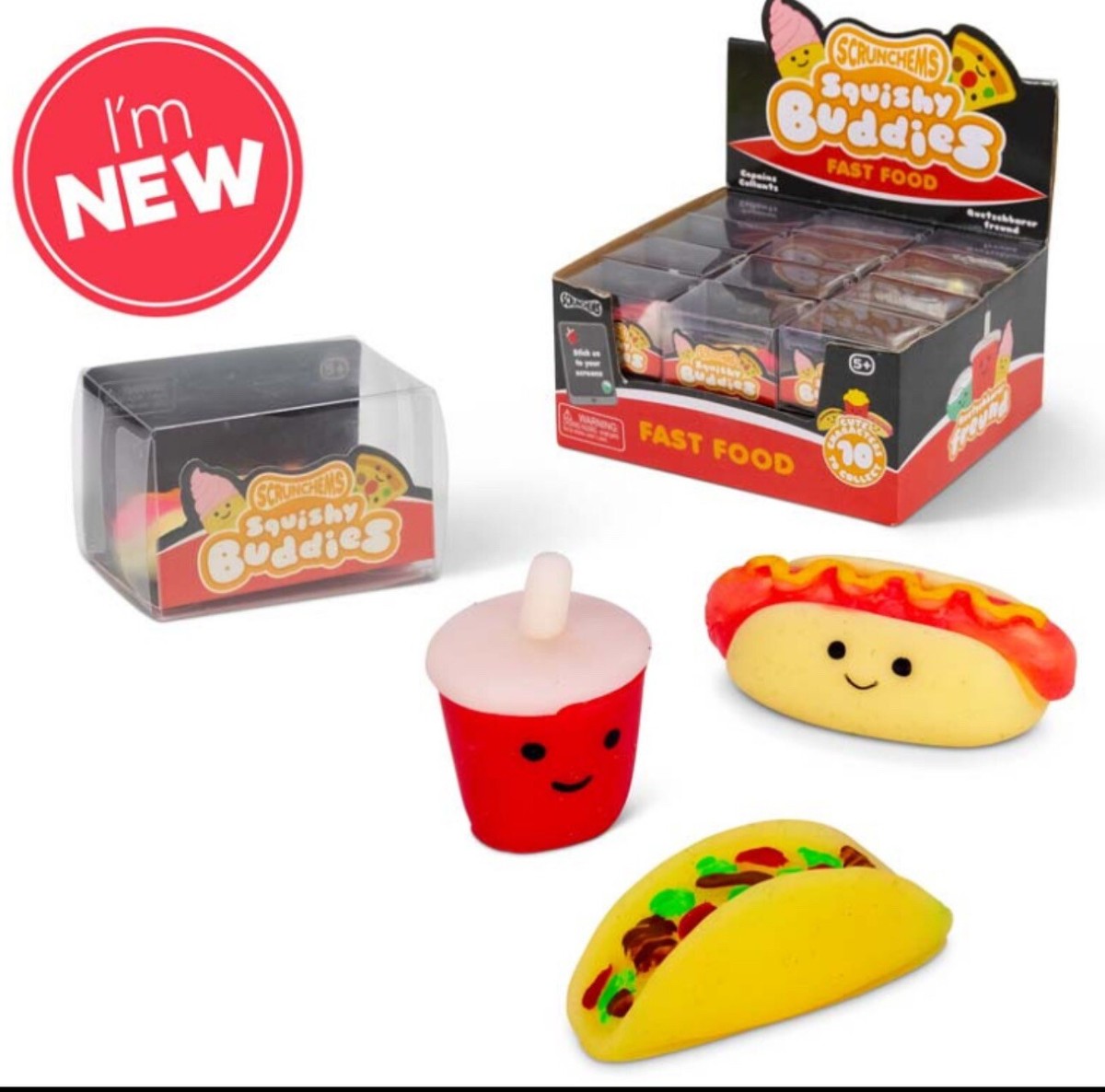 s-l1200 (3) Scrunchems Squishy Buddies - Fast Food – Image 1