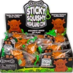 Scrunchems  vache des Highland Sticky Squishy