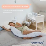 Doomoo Coussin d’allaitement et maternité blue grey moon Doomoo – Image 7