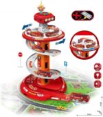 660-A321 - Garage circulaire lumineux avec 3 voitures alliage – Image 4