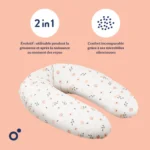 Doomoo coussin de maternité et d’allaitement pink flower – Image 6