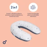 Doomoo Coussin d’allaitement et maternité blue grey moon Doomoo – Image 6