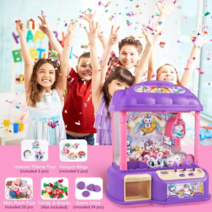 LC-017 - Machine attrape-poupées licorne avec accessoires – Image 4