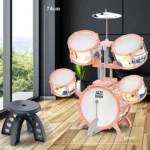 ZG3001-D - Batterie jazz enfant rose avec tabouret – Image 6