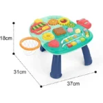 HE0816 - Trotteur bébé 4 en 1 avec musique et lumières – Image 3