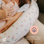 Doomoo coussin de maternité et d’allaitement pink flower – Image 2