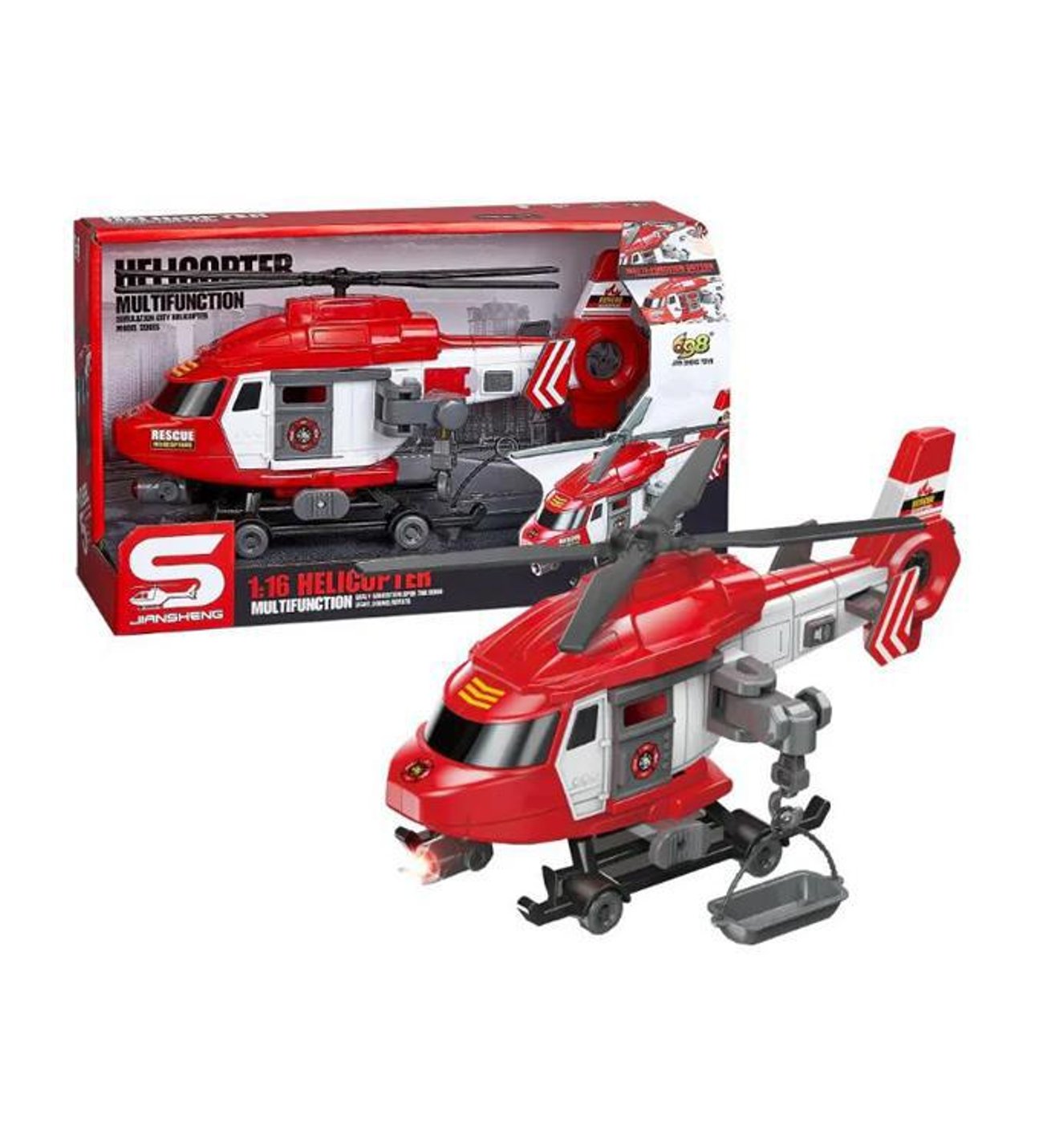 ctoys-kurtarma-helikopteri-kirmizi-js128a-kcm41244606-1-71d14f5e2be848b592359c3d87b77040 JS128A - Avion ROUGE taxi avec sons et lumières – Image 1