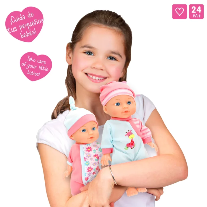 COLORBABY'S - ENSEMBLE 2 BÉBÉS AVEC ACCESSOIRES 30CM + 24M – Image 5
