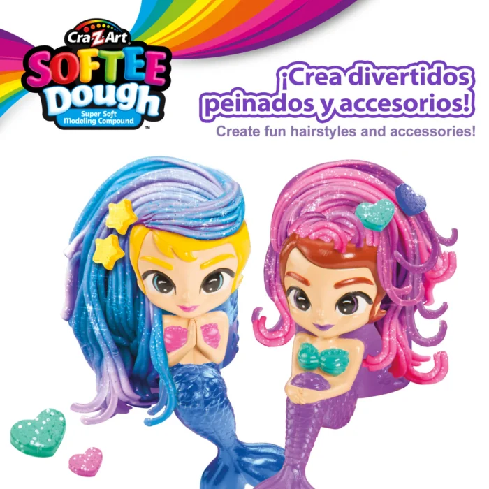 Ensemble de pâte à modeler Softee Dough Sirène – Image 3