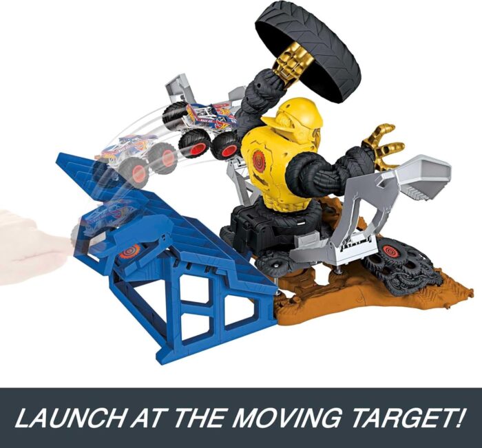 MONSTER TRUCKS MEGA-WREX CONTRE CRUSHZILLA HPR47 HOT WHEELS – Image 2