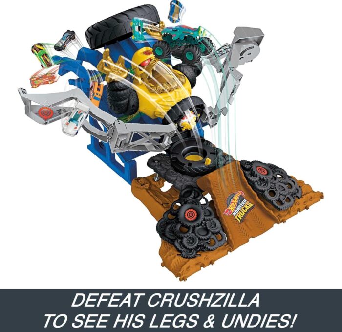 MONSTER TRUCKS MEGA-WREX CONTRE CRUSHZILLA HPR47 HOT WHEELS – Image 3