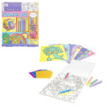 JEU DE COLORIAGE AVEC SABLE ET FEUILLES
