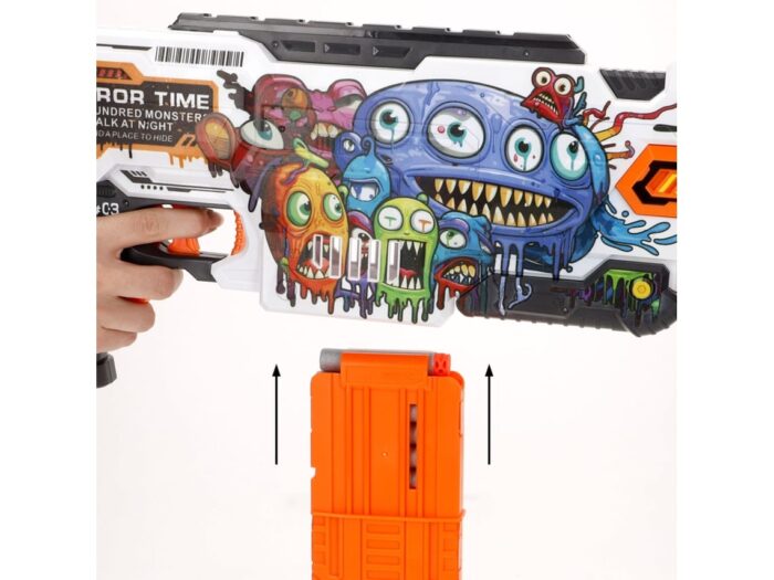 Pistolet jouet électrique V-Zone Monster avec 24 fléchettes en mousse – Image 4