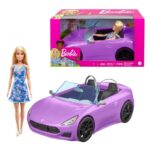 Poupée Barbie et sa voiture décapotable