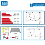 CB SPORTS- BUT DE FOOTBALL 190 x 90 x 132 cm – Image 3