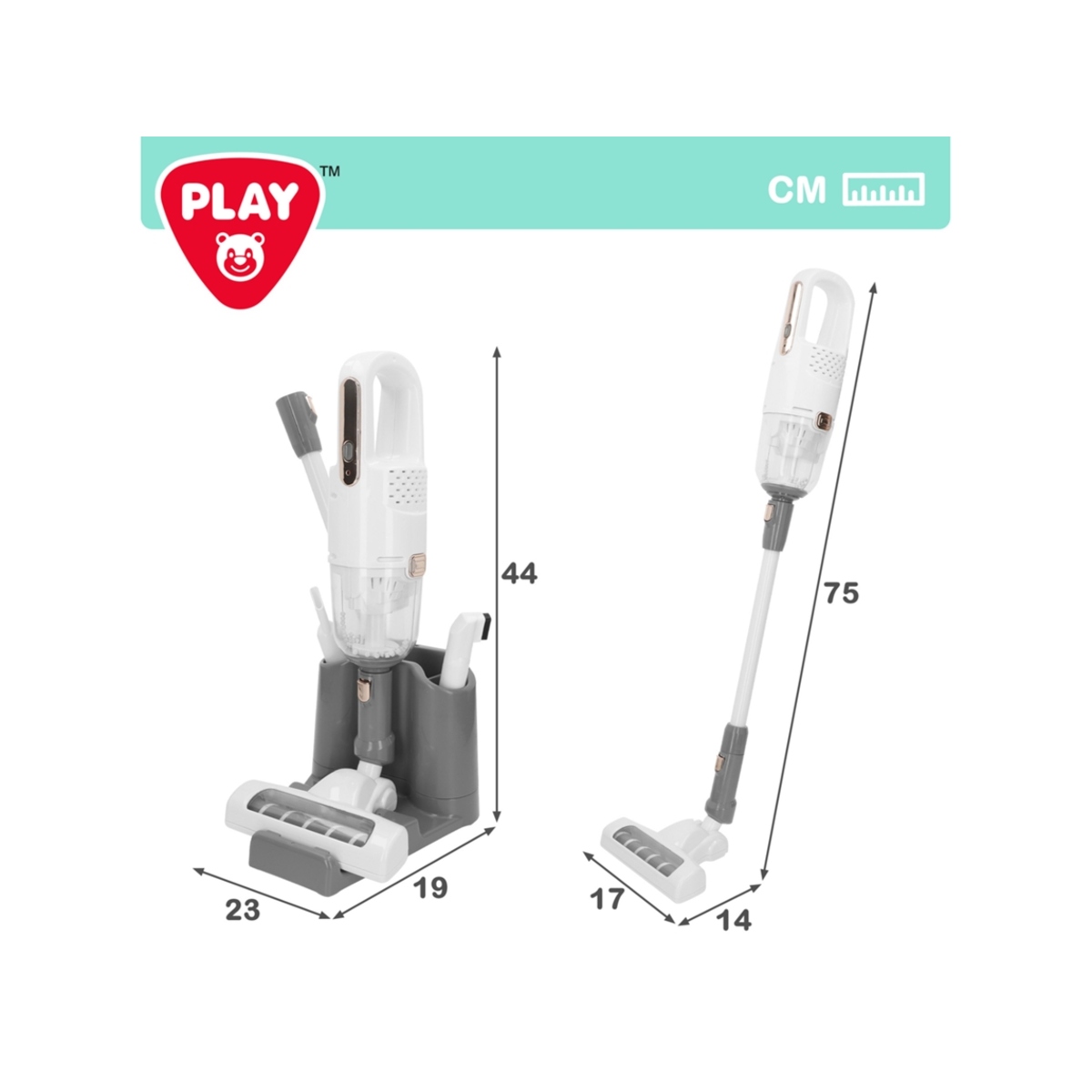 square-image - 2026-07-23T114611.973 PLAYGO-Aspirateur jouet sans fil avec accessoires – Image 1