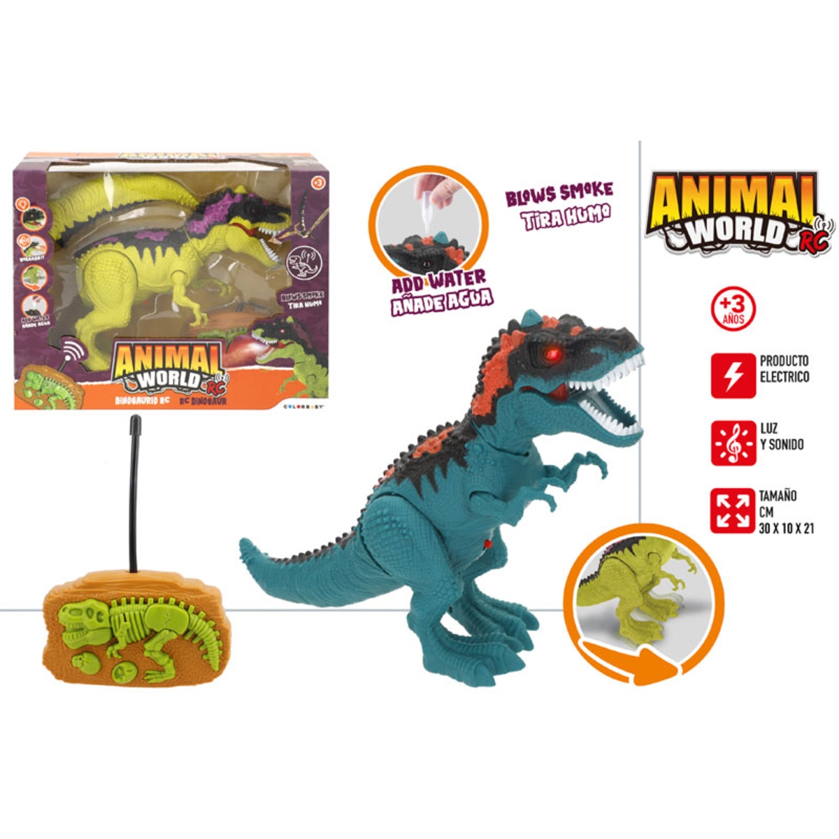 square-image - 2026-07-23T115433.413 ANIMAL WORLD-DINOSAURE RC 4 FONCTIONS AVEC LUMIÈRE – Image 1