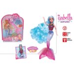 Poupée articulée Isabella-BL 30 cm, accessoires sirène,