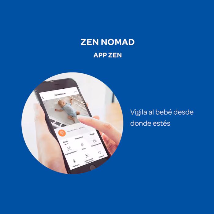 Ecoute-bébé vidéo Zen Nomade blanc - Béaba – Image 4