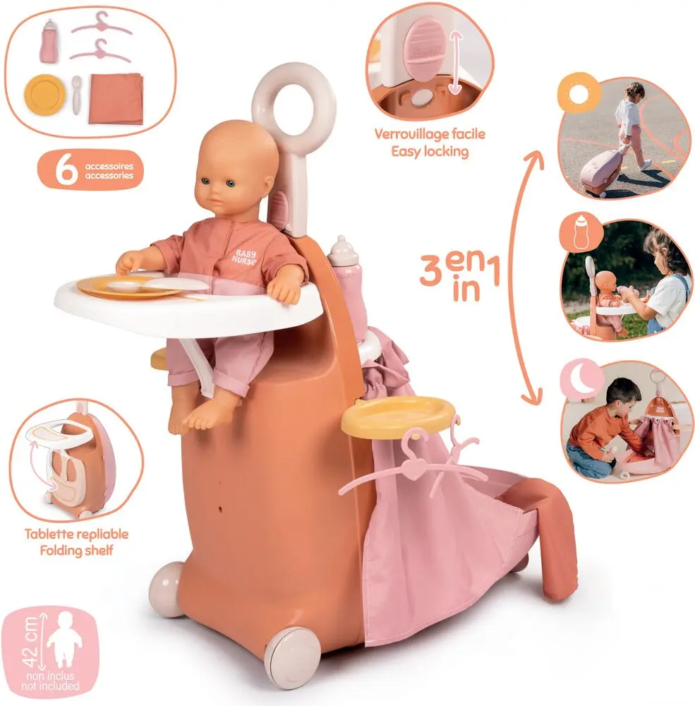 23d21ea8ef3d26953c7fcab9ae163db878f5e307_41222773 BABY NURSE VALISE NURSERIE 3 EN 1 – Image 1