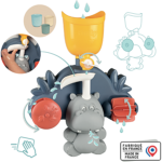 Jouet de bain hippopotame Smoby Little Water Mill – Image 3