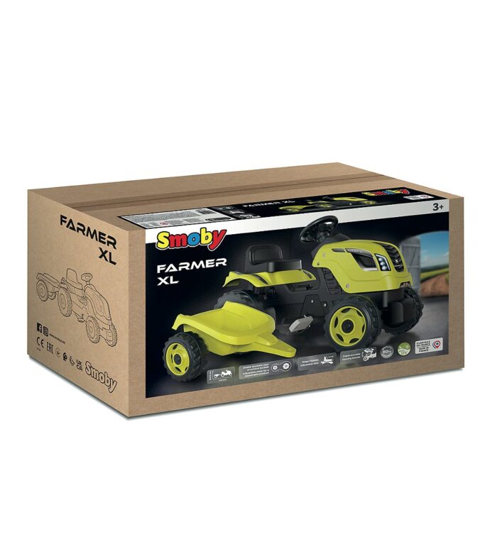 Farmer XL Green tractor + trailer – Image 2