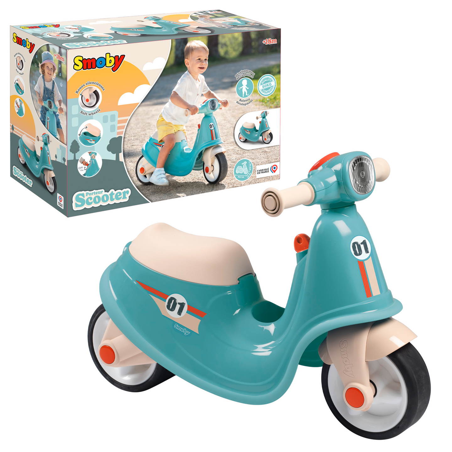 3032167210067 Scooter Ride-on blue – Image 1