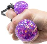 PORTE-CLÉS BALLE SQUISH BALL SCRUNCHEMS FUSION ASSORTIS – Image 2