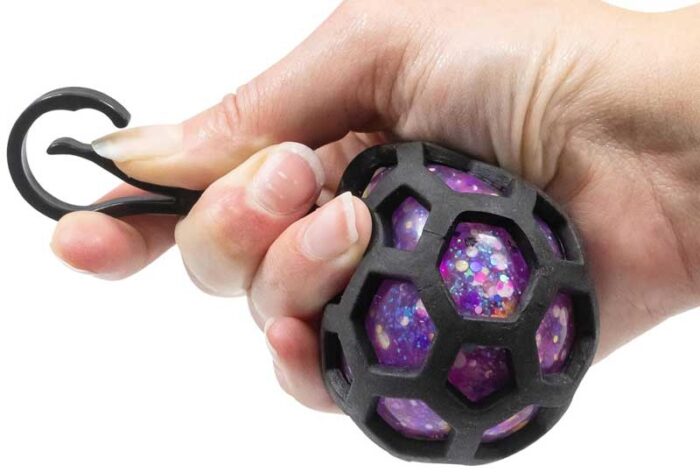 PORTE-CLÉS BALLE SQUISH BALL SCRUNCHEMS FUSION ASSORTIS – Image 3