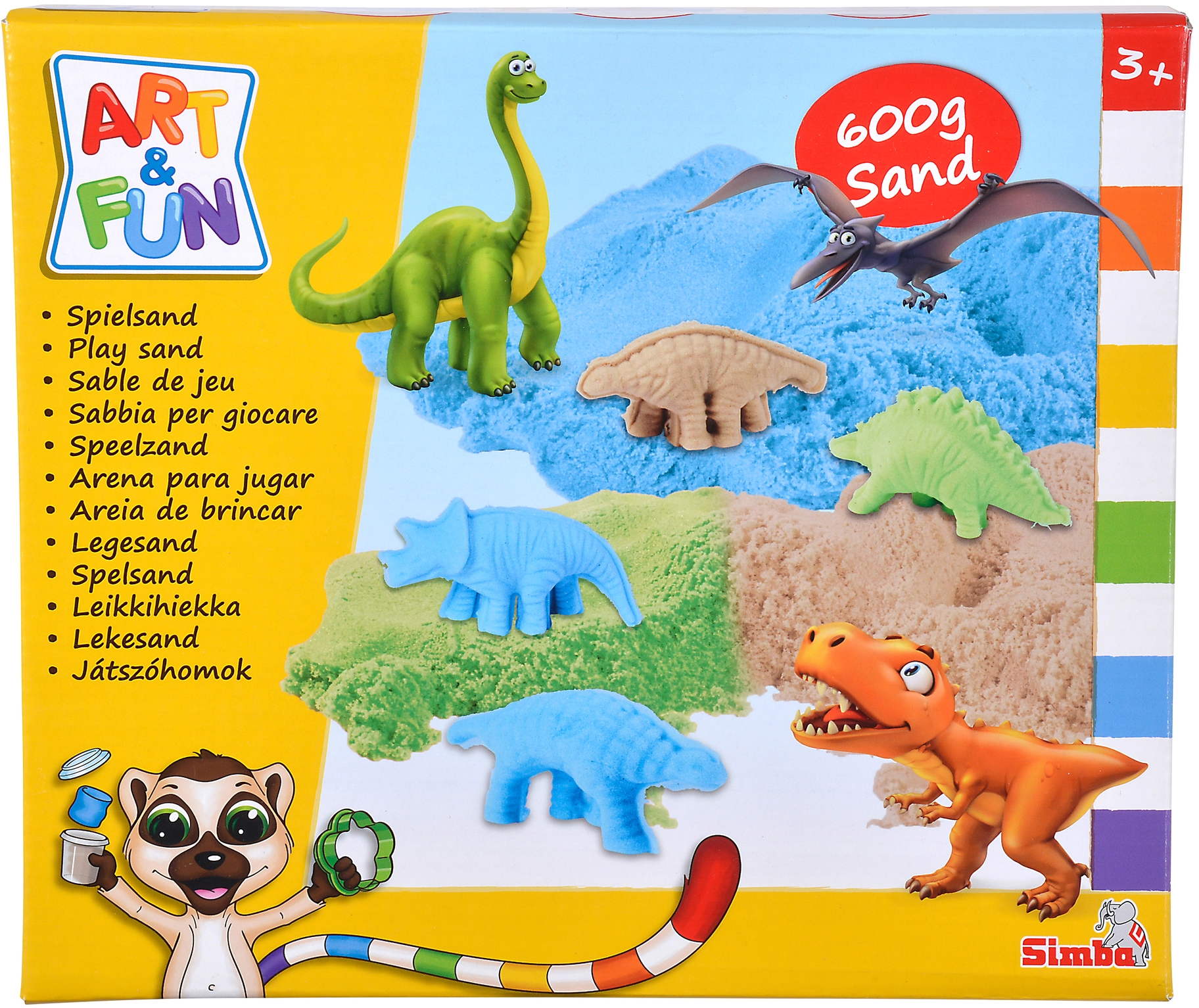 4006592086336 A&F Playsand Set Dinosaurs – Image 1