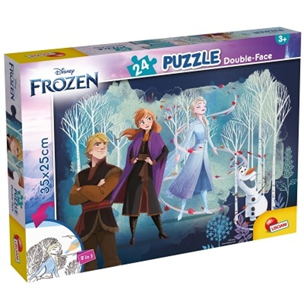 8008324099481 Puzzle Double Face Plus 24Pcs (35x25cm) WDP Frozen – Image 1