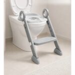 Babyjem  861-Réducteur de Toilette Pliable avec Échelle-Gris
