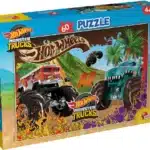 Puzzle Double Face Plus 60Pcs (50x35cm) Hot Wheels